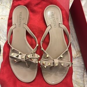 Valentino RockStud thong pvc sandal size 37